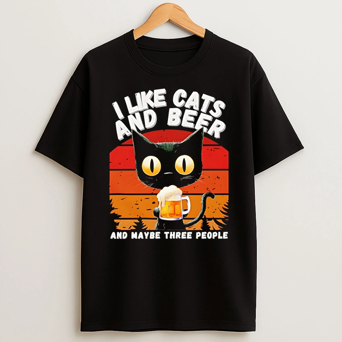 I Like Cats And Beer And Maybe Three People Shirts
