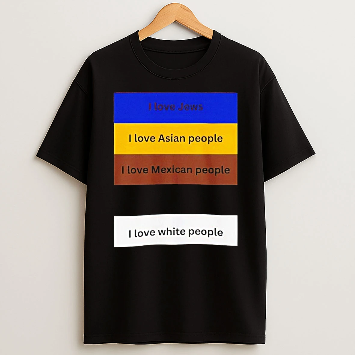 I Love Jews I Love Asian People I Love All People Shirts