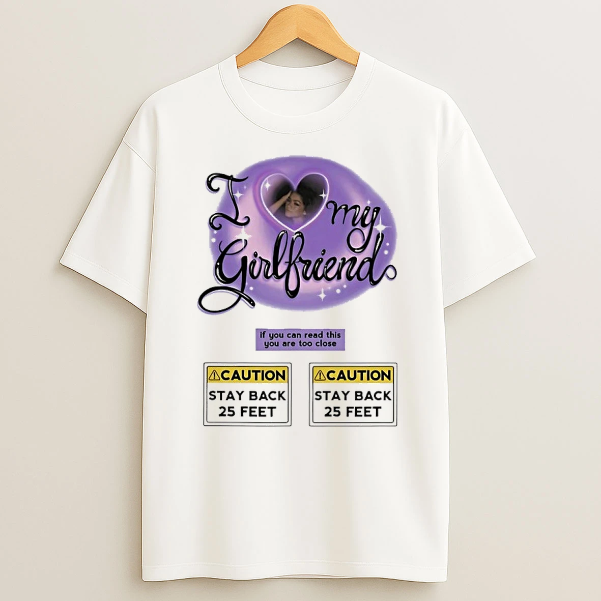 I Love My Girlfriend If You Can Read This You Are Too Close Airbrush 90s Bootleg Shirts