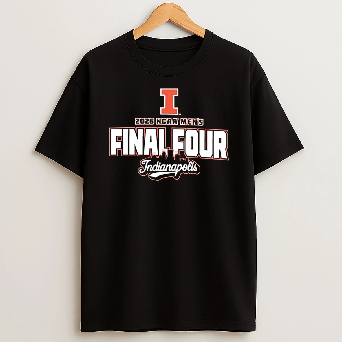 Illinois Fighting Illini 2026 Ncaa Mens Basketball Final Four City Skyline Shirts