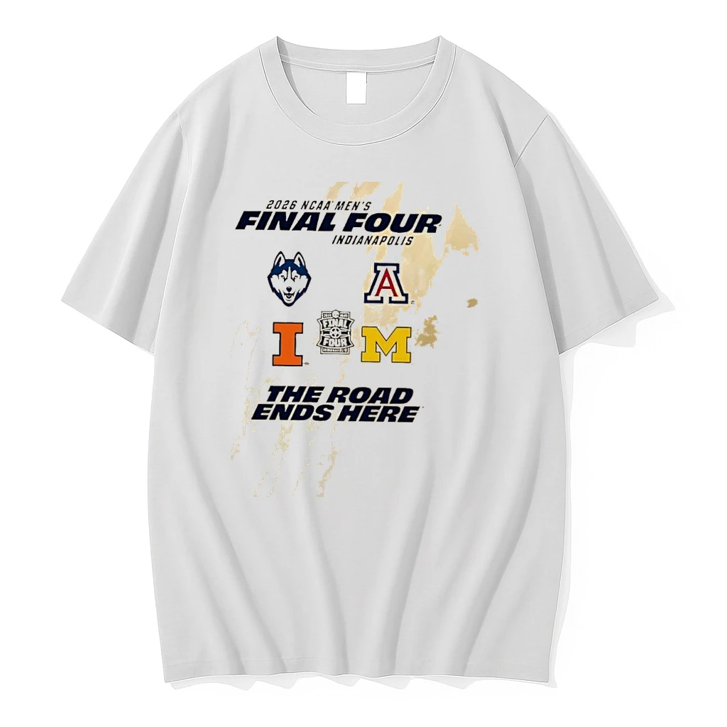 Illinois Fighting Illini Basketball Final Four The Road Ends Here 2026 Shirts