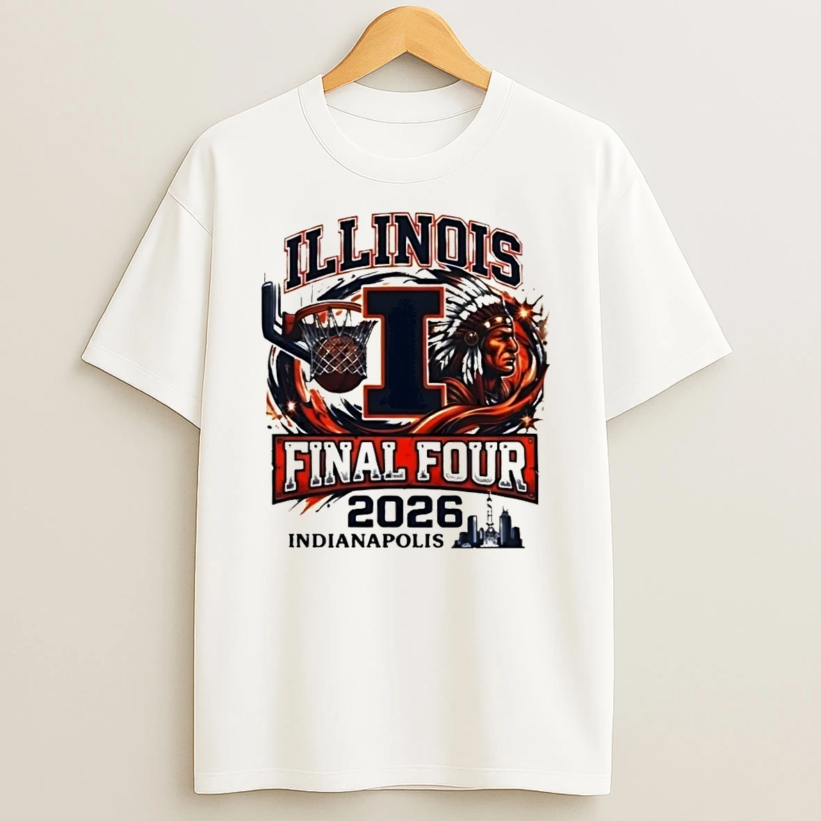Illinois Fighting Illini Basketball Ncaa Final Four 2026 Indianapolis Shirts