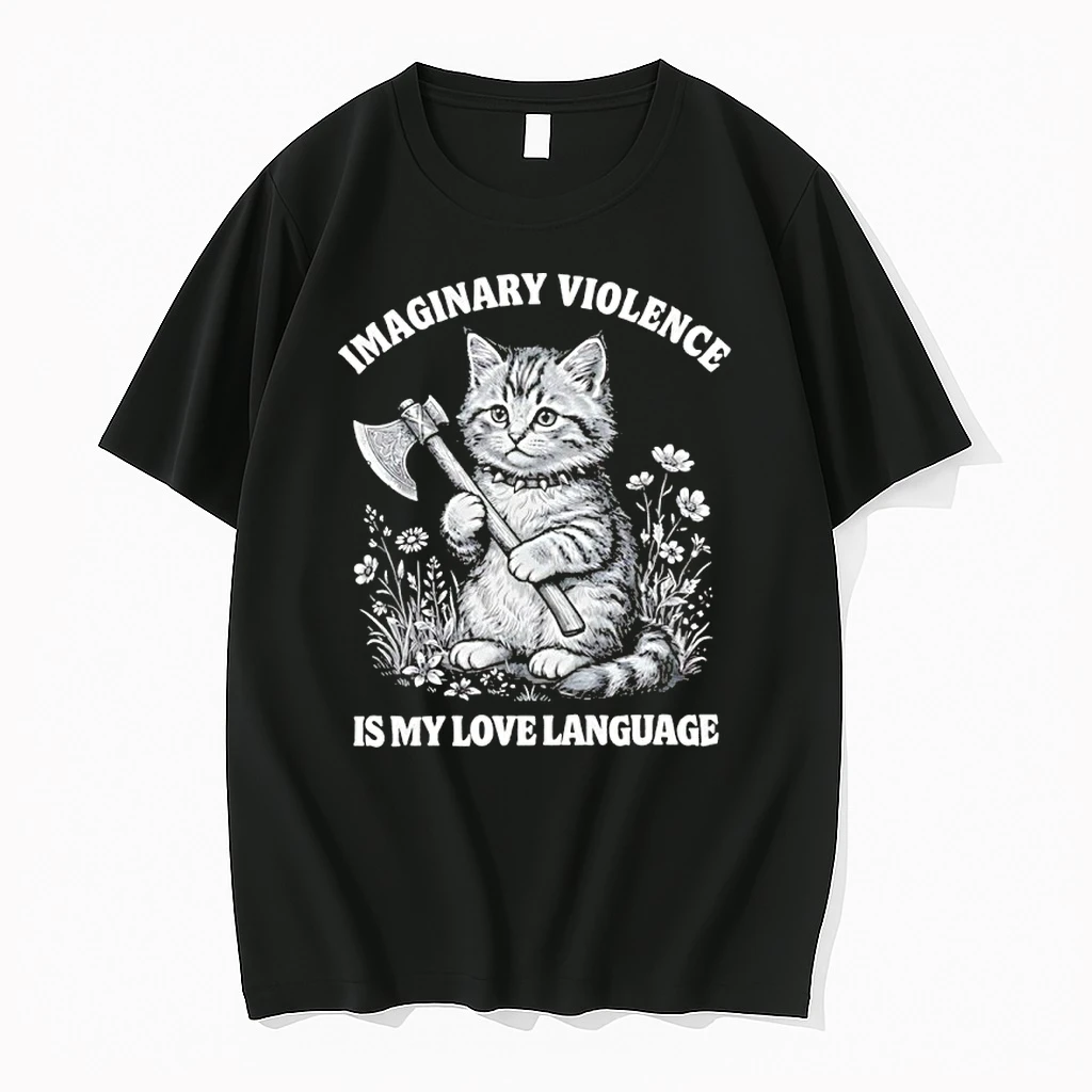Imaginary Violence Is My Love Language Cat Shirts