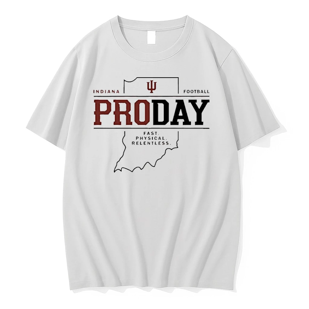 Indianas Heisman Trophy Wearing Pro Day Fast Physical Relentless Shirts