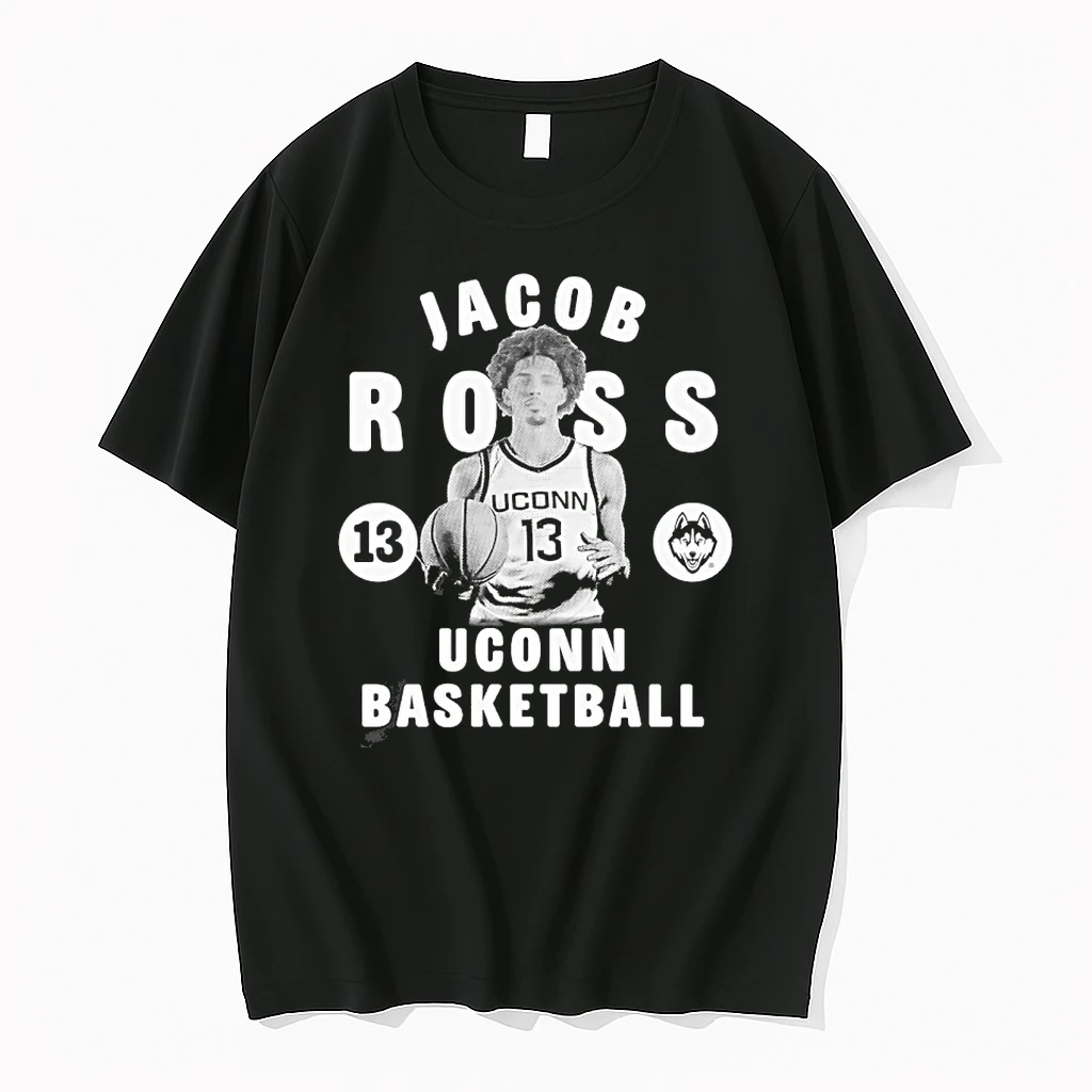 Jacob Ross 13 Uconn Huskies Mens Basketball Player Vintage Shirts