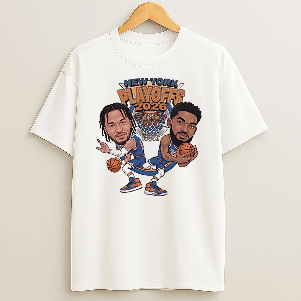 Jalen Brunson And Karl Anthony Towns For New York Knicks 2026 Shirts