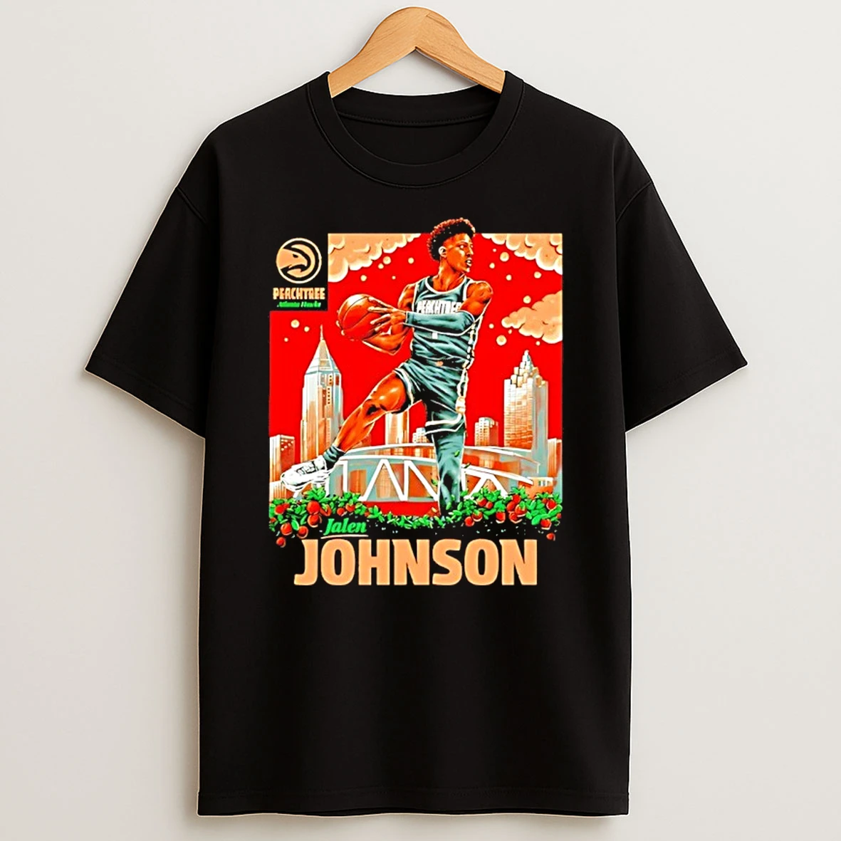 Jalen Johnson Atlanta Hawks Nba Skyline City Shirts