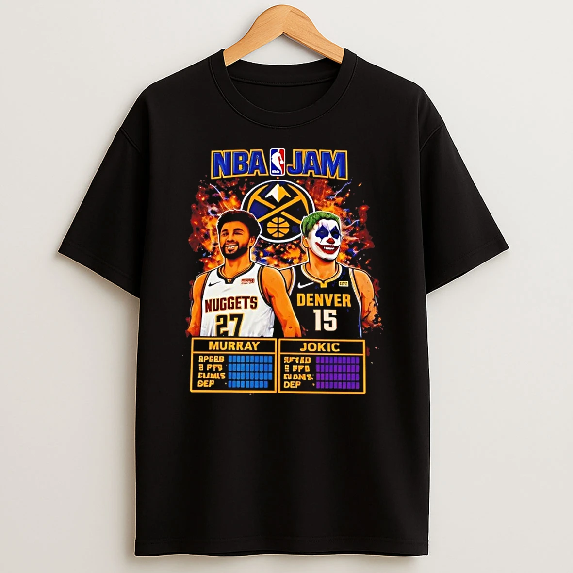 Jamal Murray And Nikola Jokic Denver Nuggets Nba Jam Basketball Shirts