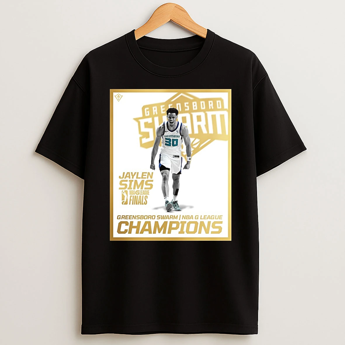 Jaylen Sims Nba G League Finals Greensboro Swarm Champions 2026 Shirts