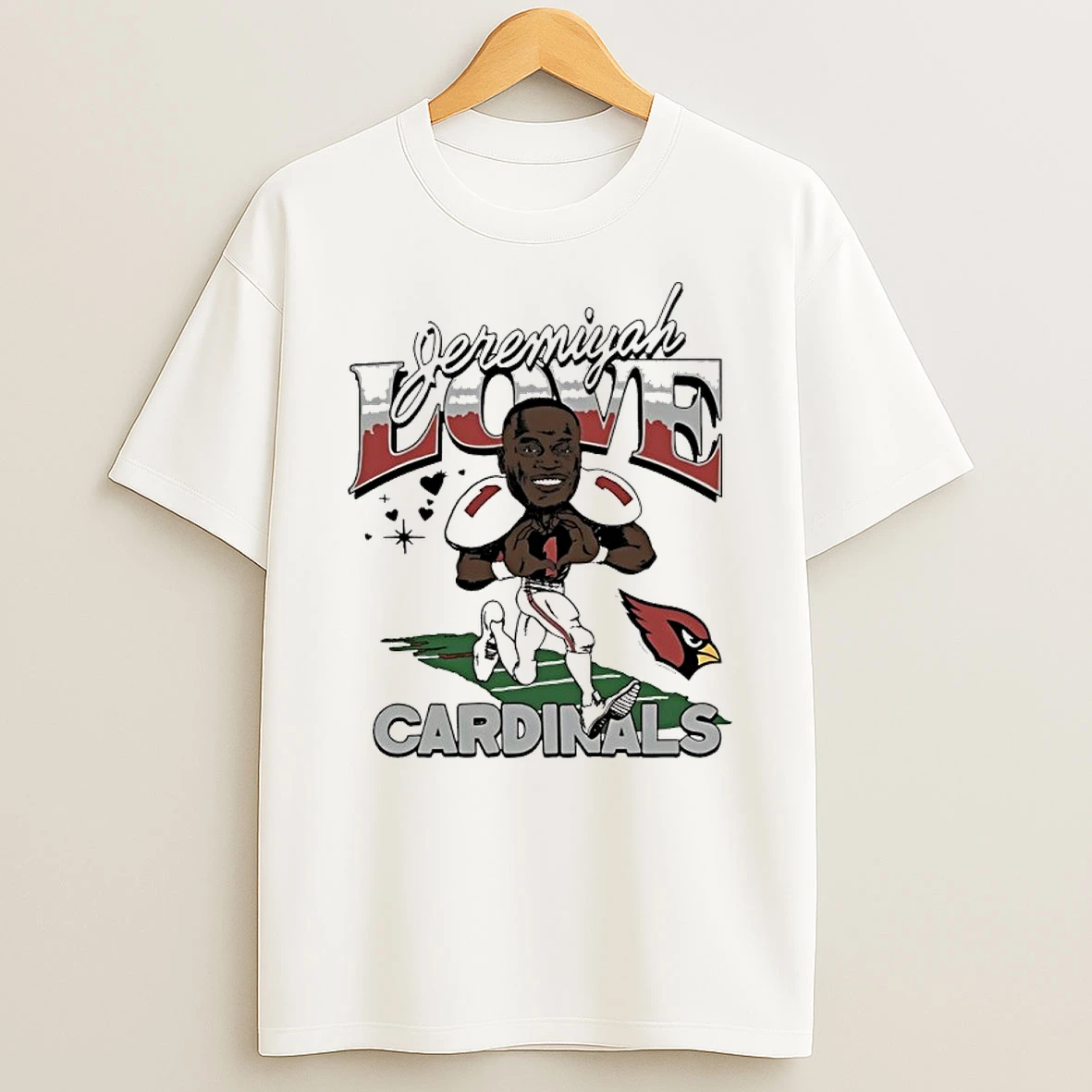 Jeremiyah Love Arizona Cardinals 2026 Nfl Draft Caricature Shirts