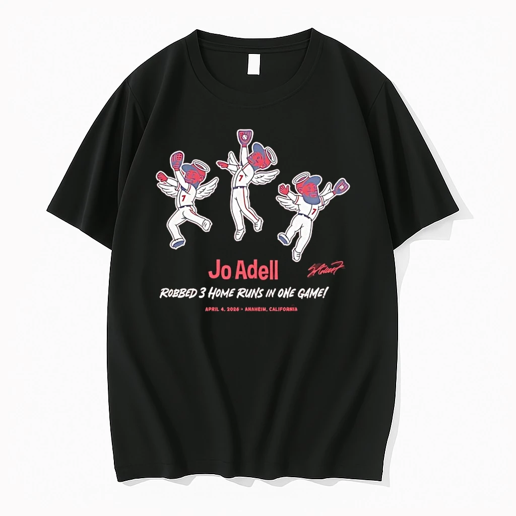 Jo Adell Robbed 3 Home Runs In One Game Signature Cartoon Shirts