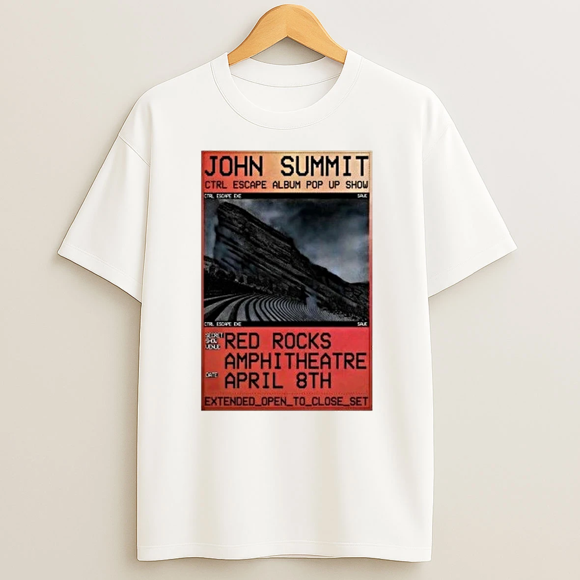 John Summit Red Rocks Amphitheatre In Morrison Co Apr 8 2026 Shirts