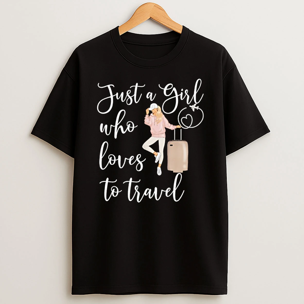 Just A Girl Who Loves To Travel Shirts
