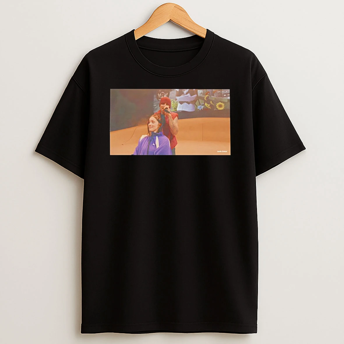 Justin Bieber And Billie Eilish Live Bieberchella Coachella One Less Lonely Girl Shirts