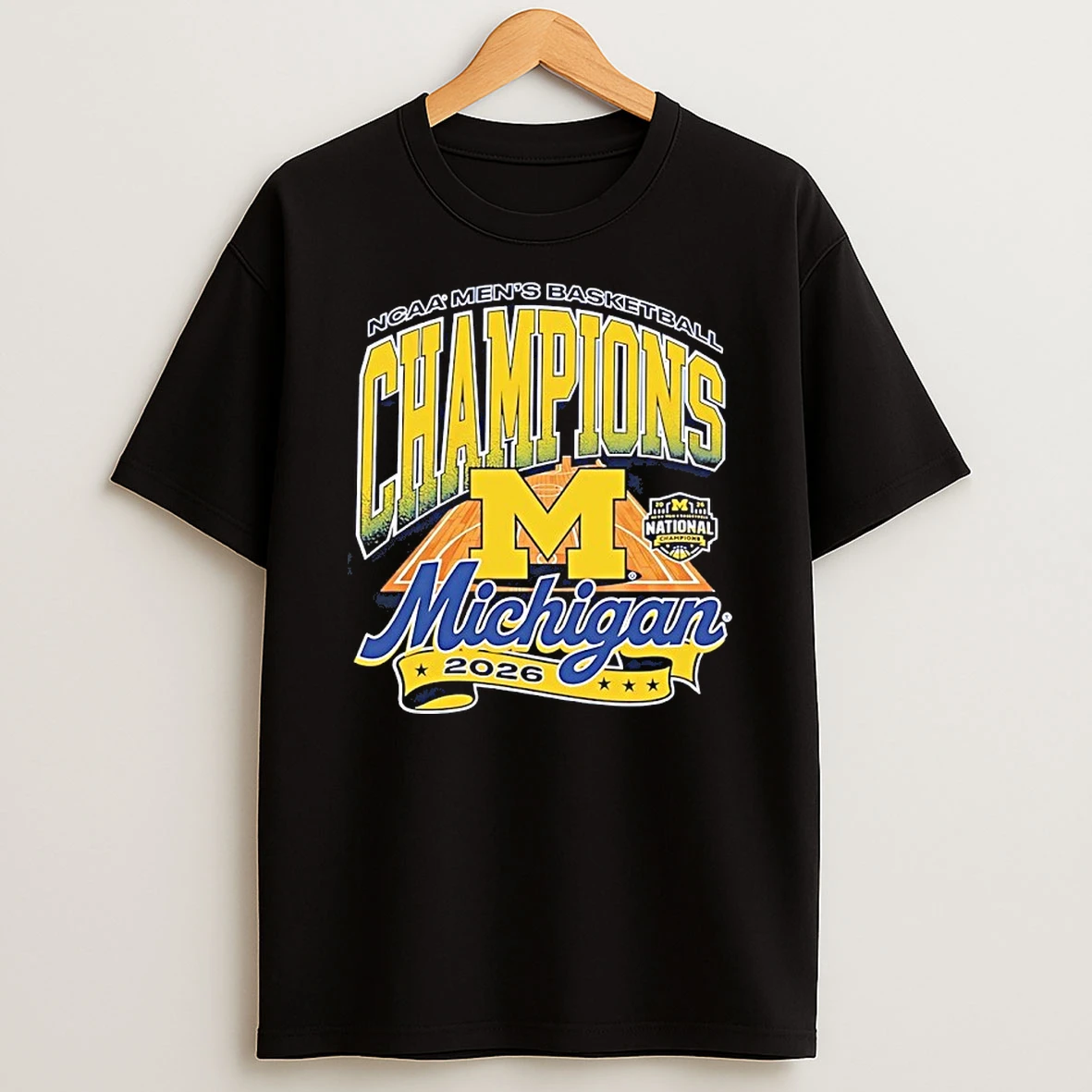 Kizjpjuj Michigan Wolverines National Champions Mens Basketball Classic 2026 Shirts