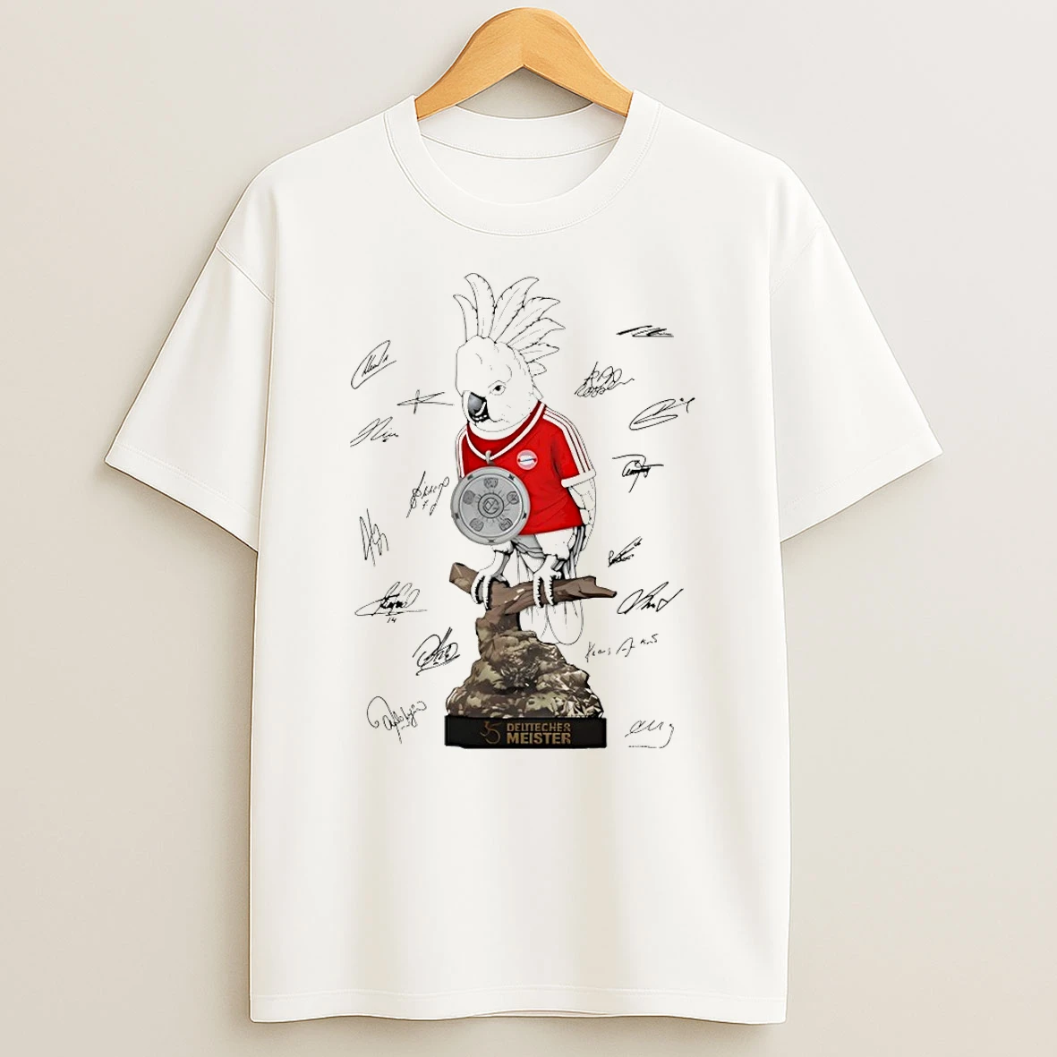 Kafer Parrot Bayern Munich Fc Bundesliga 35 Deutscher Meister Signatures Shirts