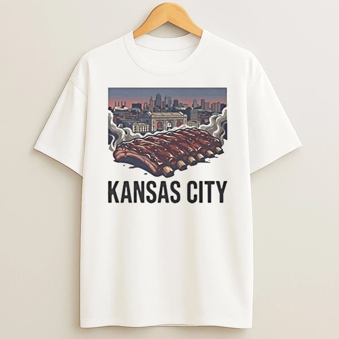 Kansas City Missouri Bbq Ribs Skyline Tour 2026 Shirts