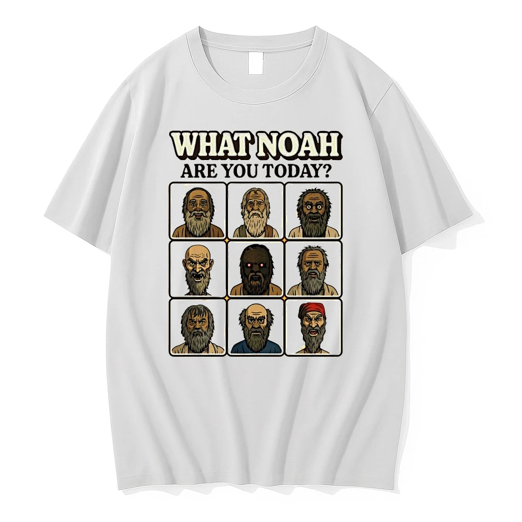 Kennywood Noah What Noah Are You Today Face Graphic Shirts