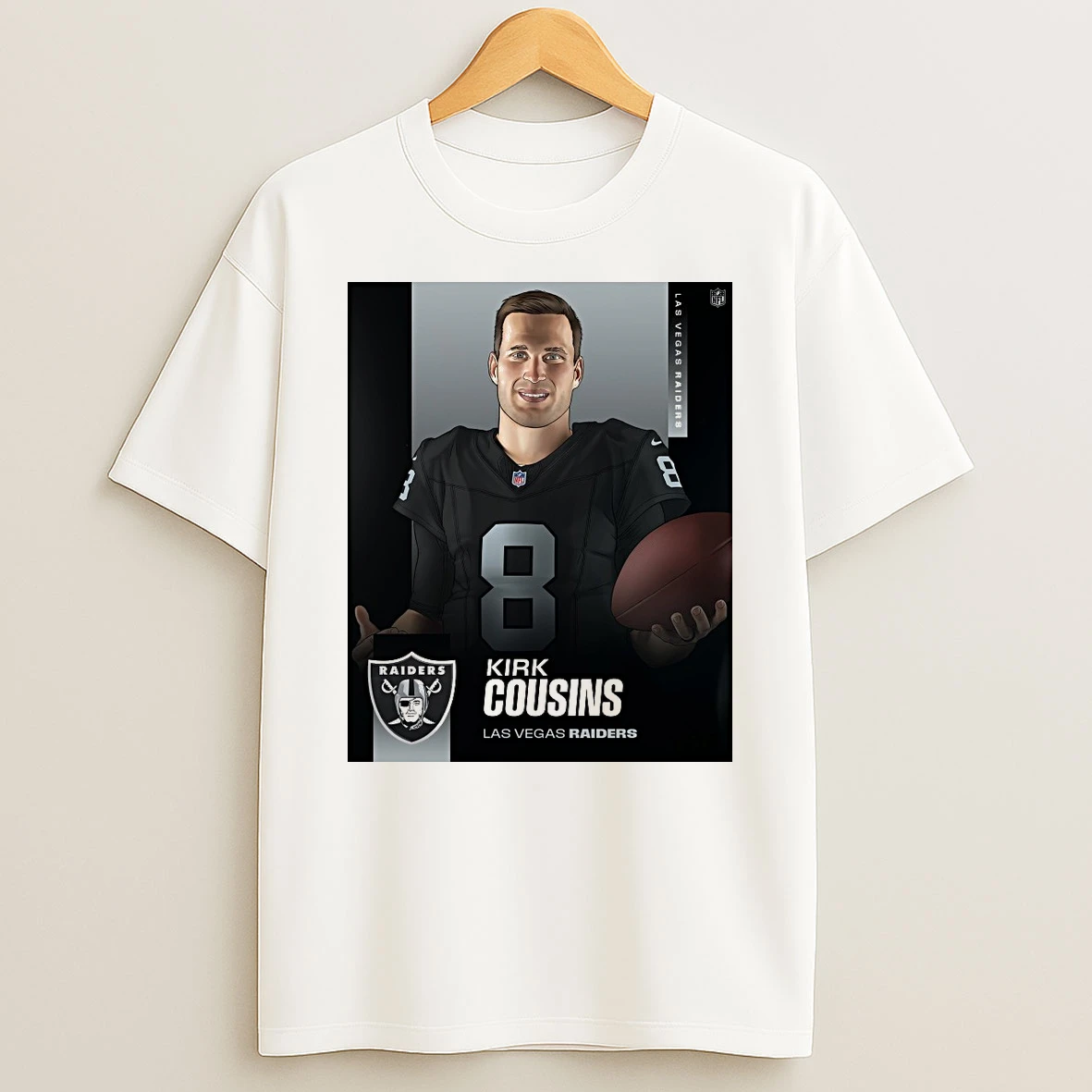 Kirk Cousins Las Vegas Raiders Football Player Shirts