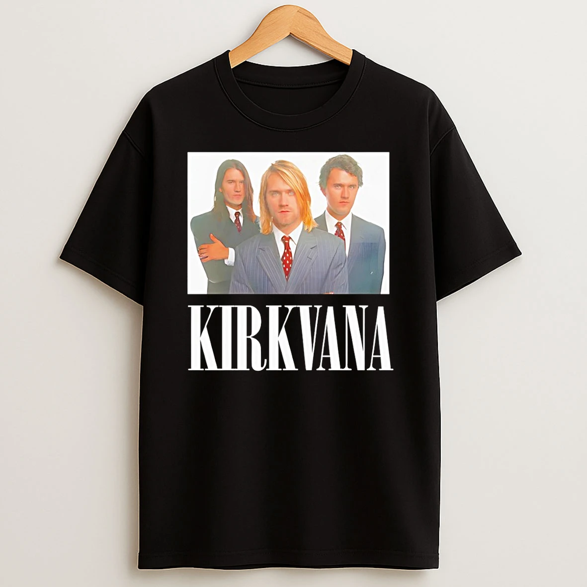 Kirkvana Kurt Cobain Band Photo Vintage Shirts