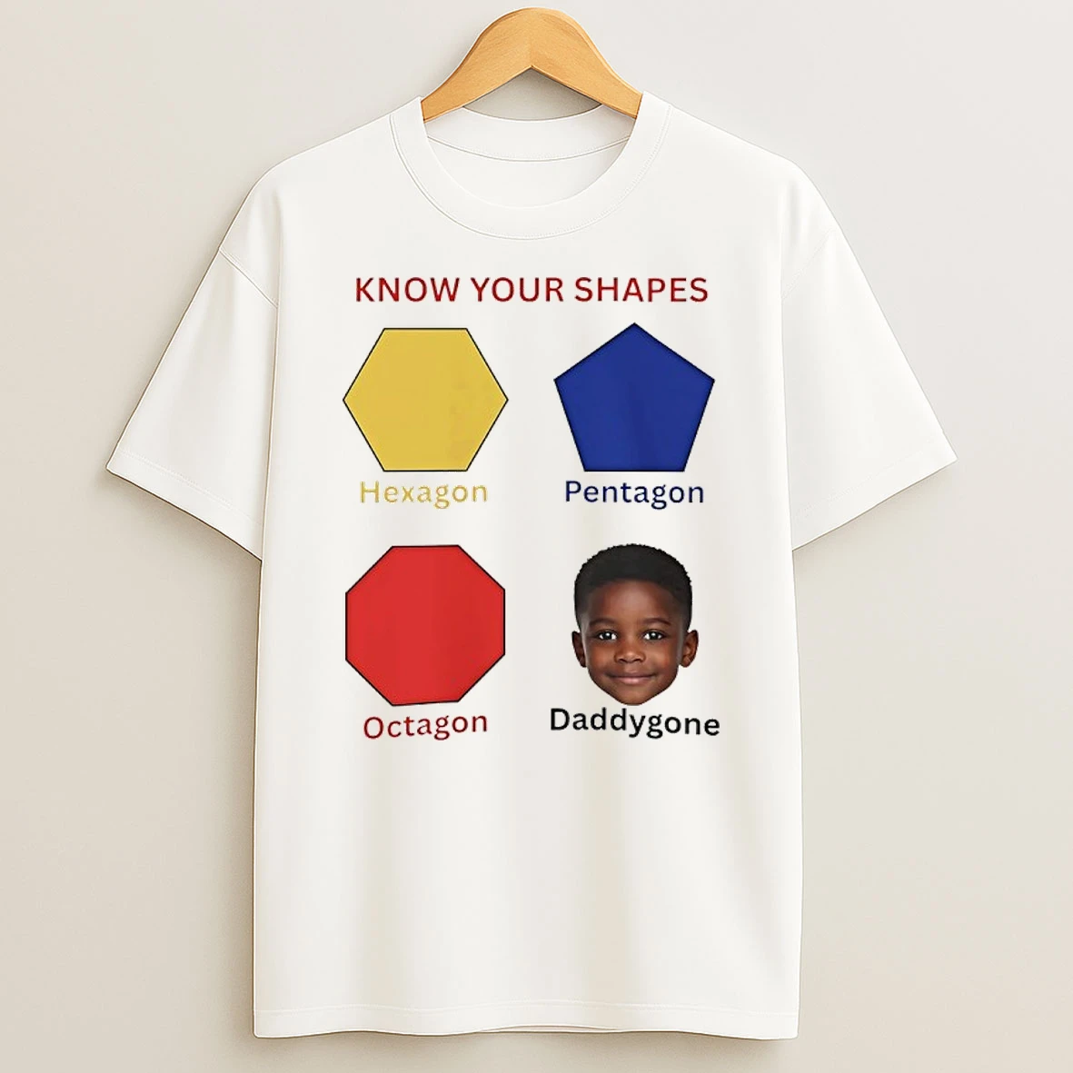 Know Your Shapes Hexagon Pentagon Octagon Daddygone Shirts