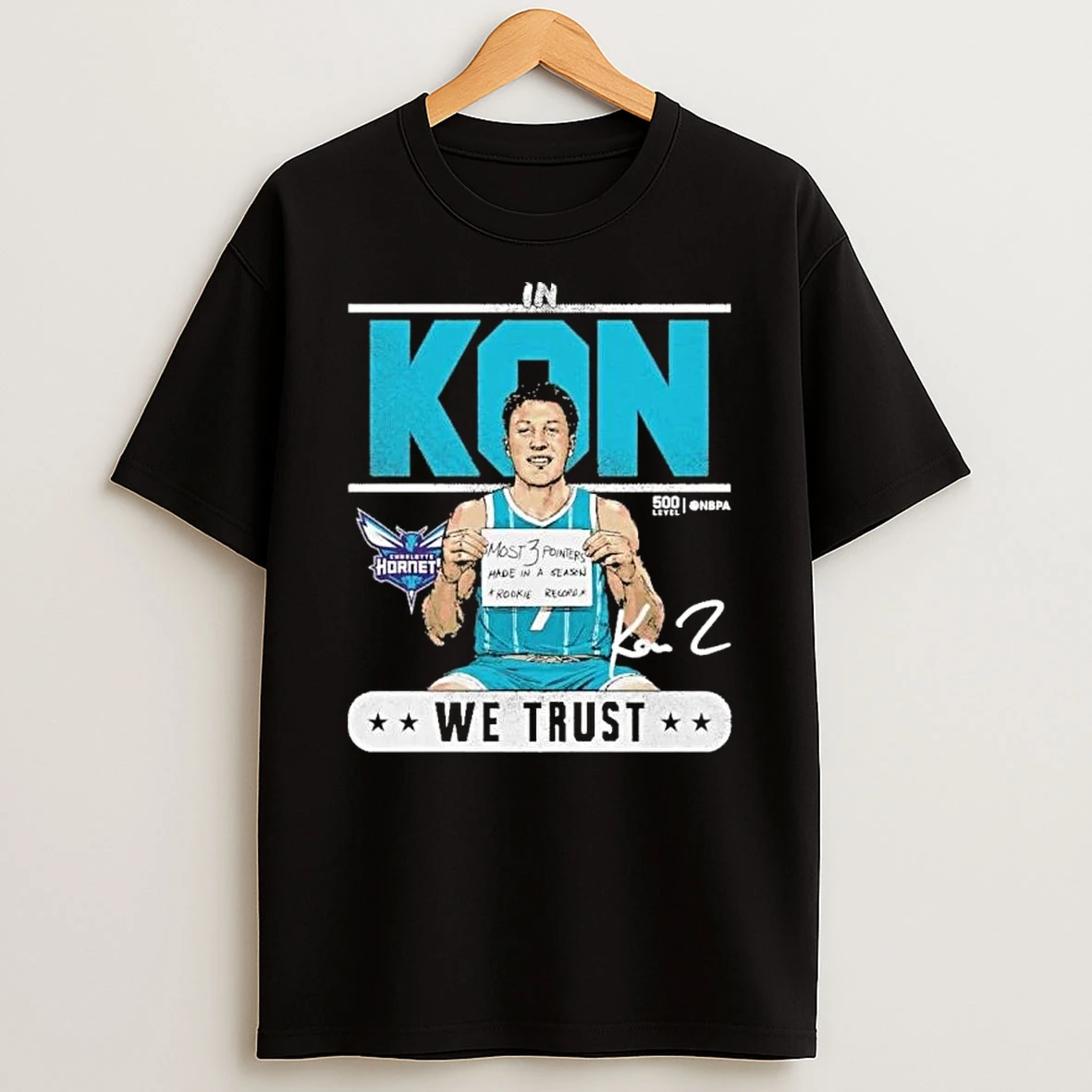 Kon Knueppel Charlotte Hornets Rookie Record Trust Shirts