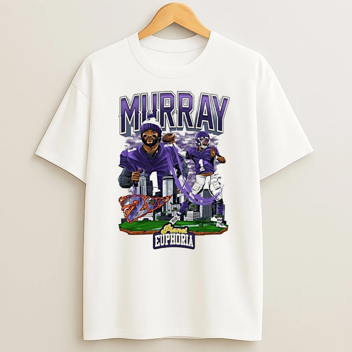 Kyler Murray Baltimore Ravens 2026 Collage City Skyline Comic Shirts