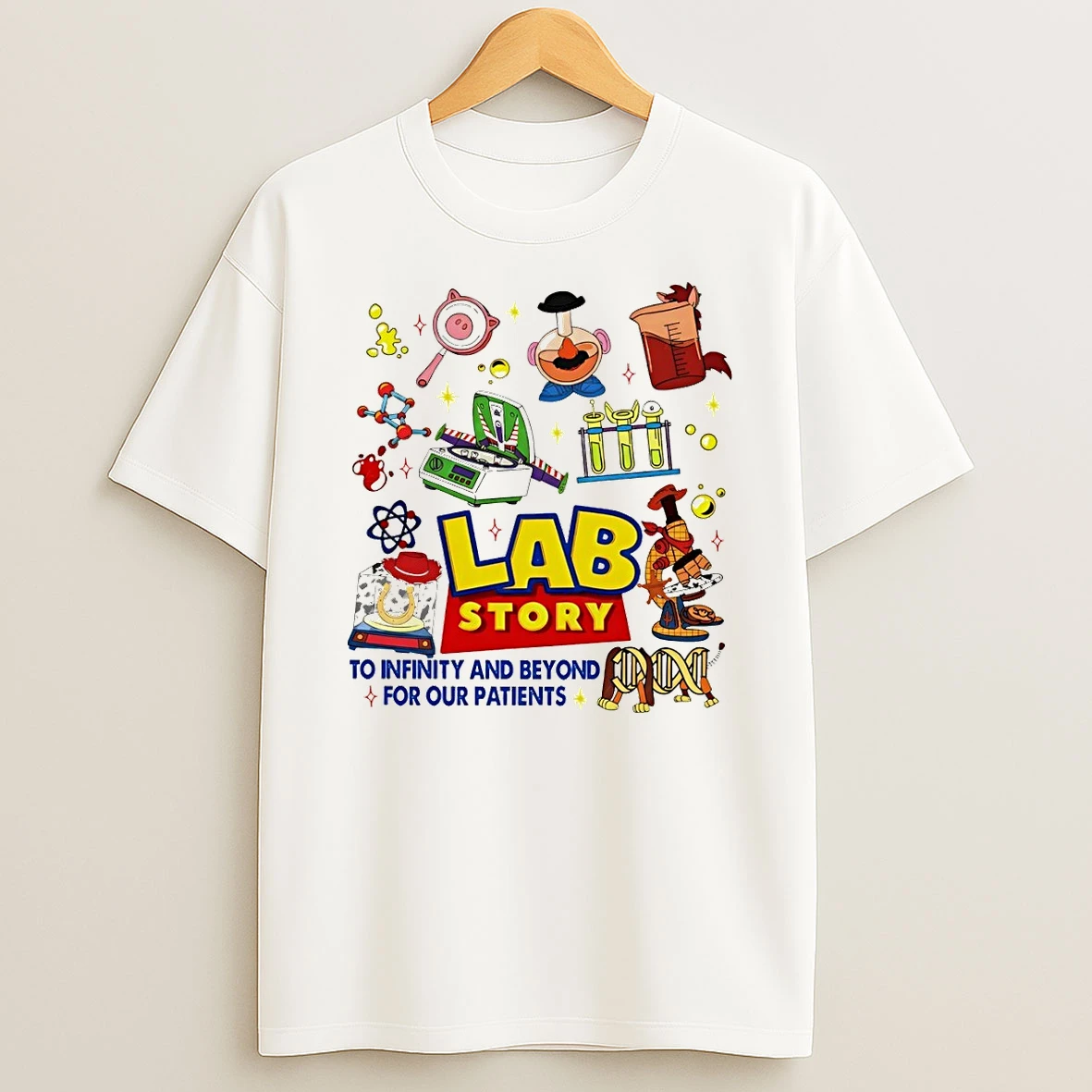 Lab Story Lab Week 2026 Laboratory Team Lab Assistant To Infinity And Beyond For Our Patients Shirts