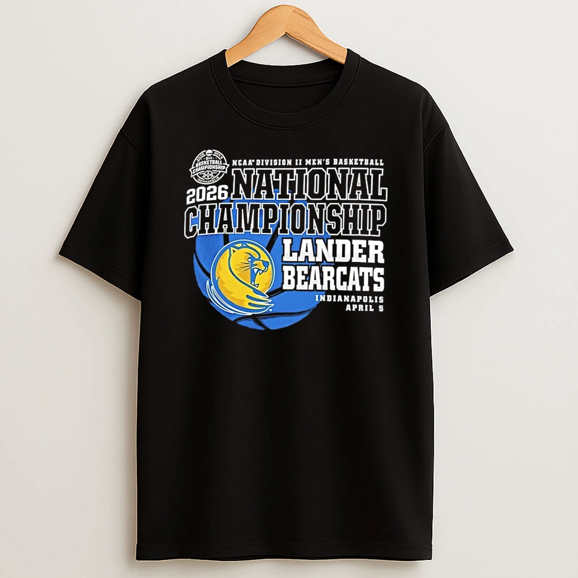 Lander Bearcats 2026 D Ii Mens Basketball Championship Shirts