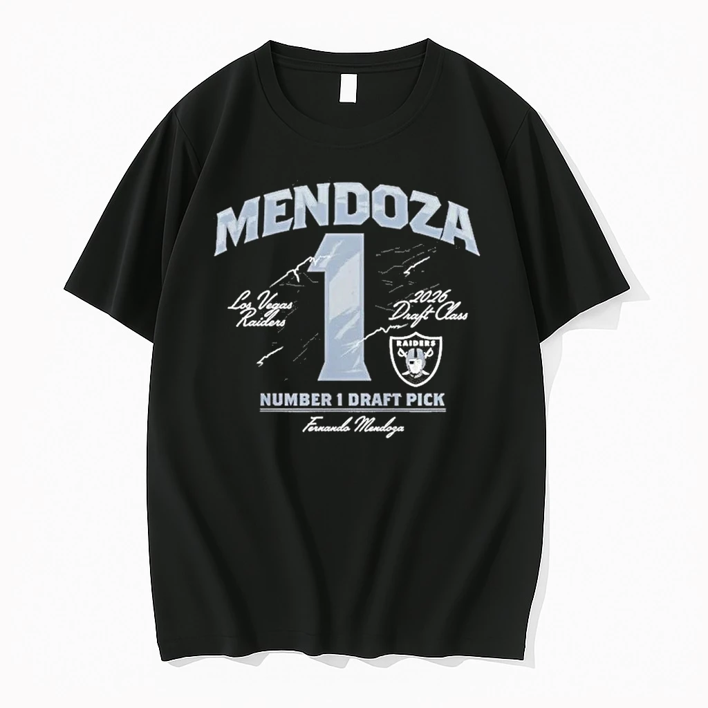 Las Vegas Raiders Fernando Mendoza Number 1 Draft Pick Shirts
