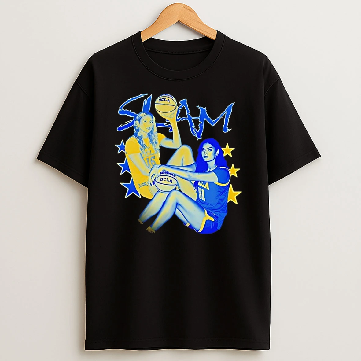 Lauren Betts And Sienna Betts Ucla Bruins Basketball Slam 90s Style Shirts
