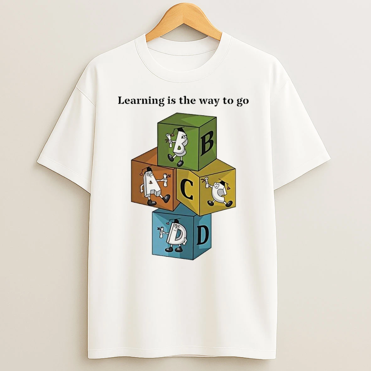 Learning Is The Weay To Go Abcd Shirts