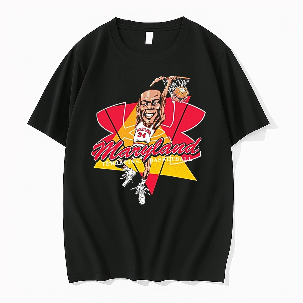 Len Bias Maryland Terrapins Mens Basketball Player Graphic Caricature Shirts