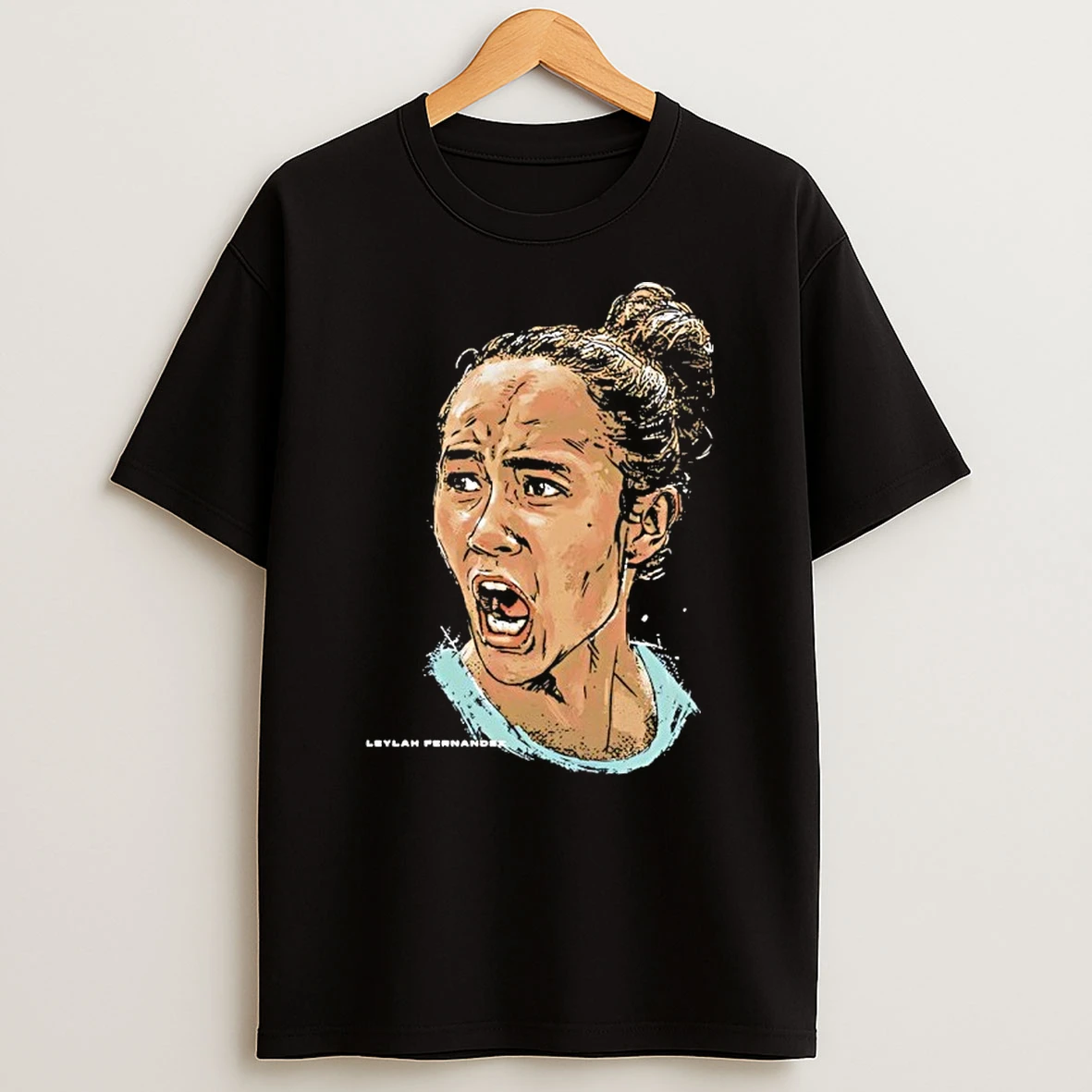 Leylah Fernandez Canada Tennis Player Portrait Shirts