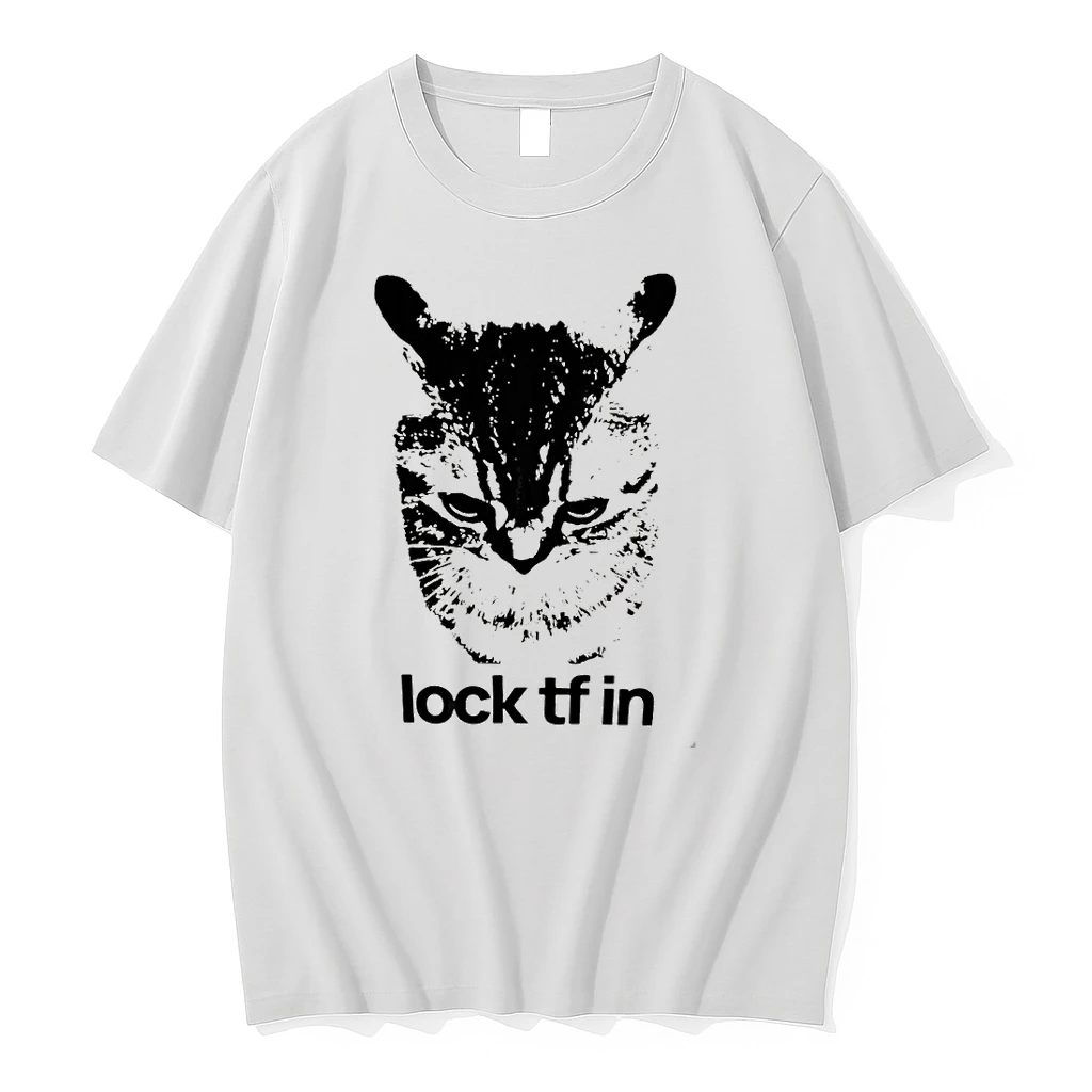 Lock Tf In Cat Gen Z Meme Shirts