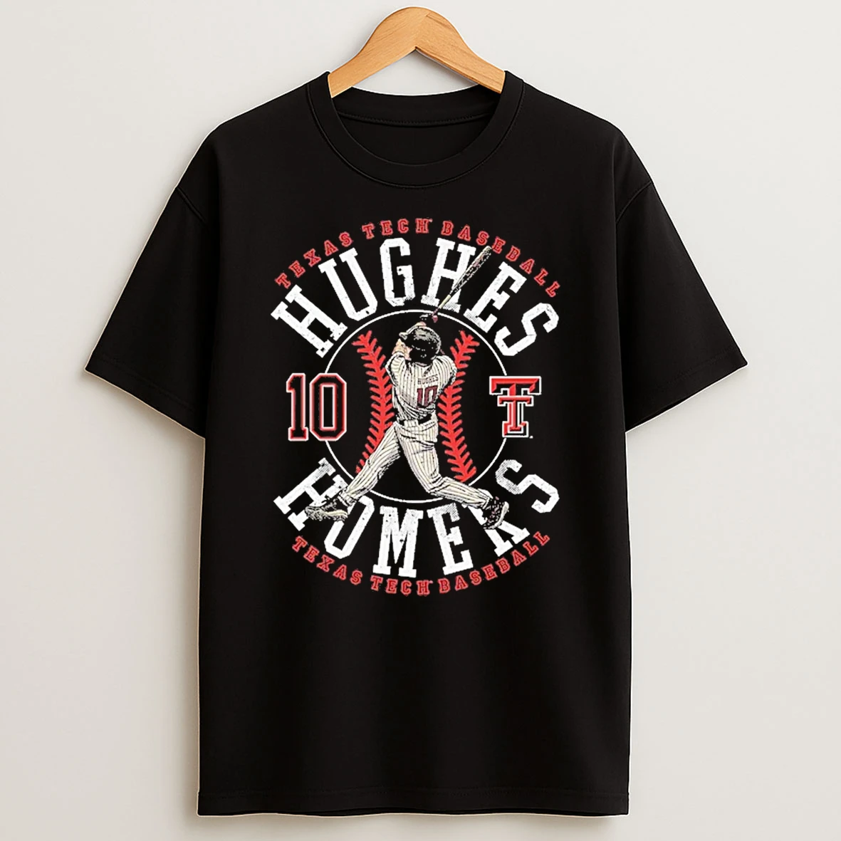Logan Hughes Hughes Homers Texas Tech Red Raiders Basetball Graphic Shirts