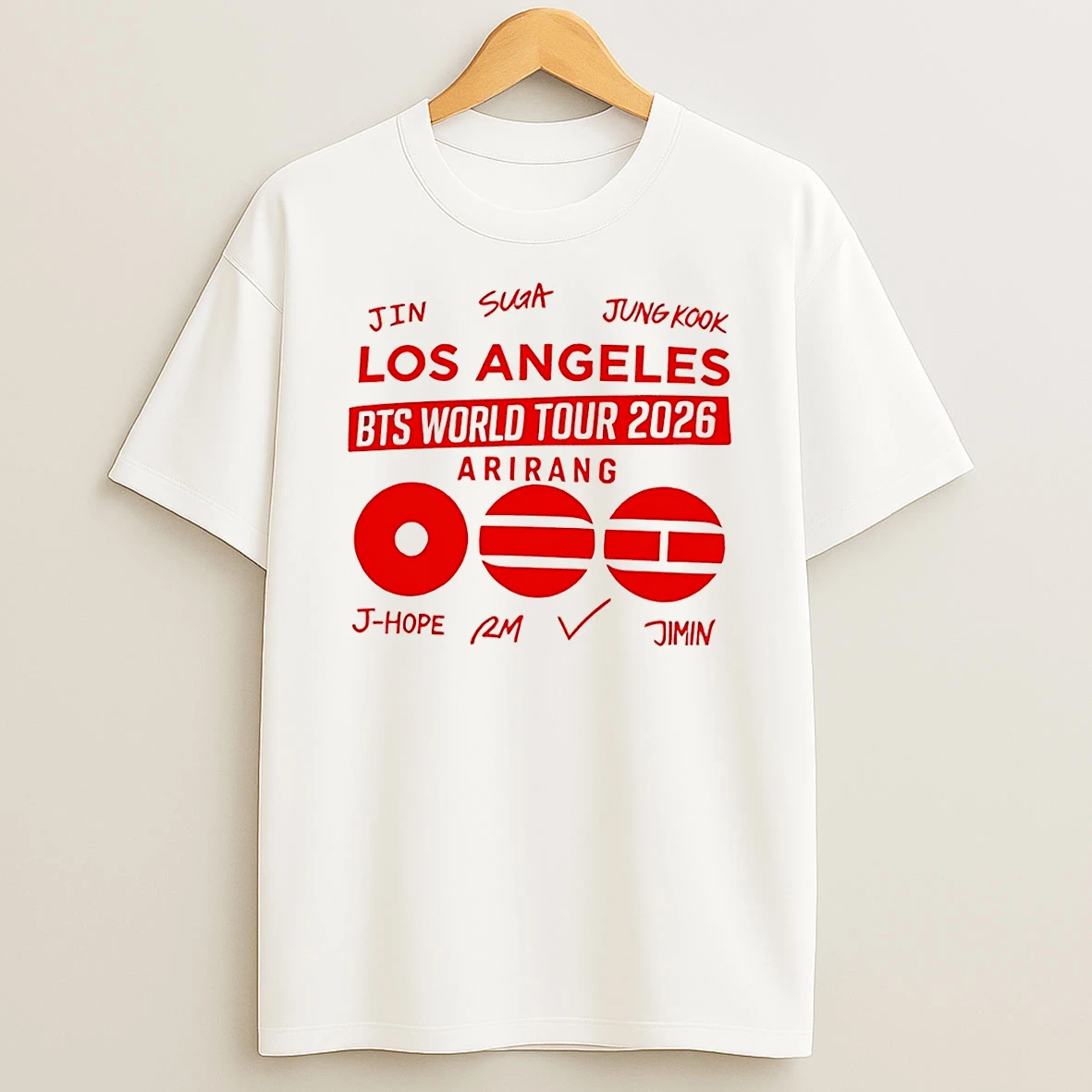Los Angeles Bts World Tour 2026 Army Concert Shirts