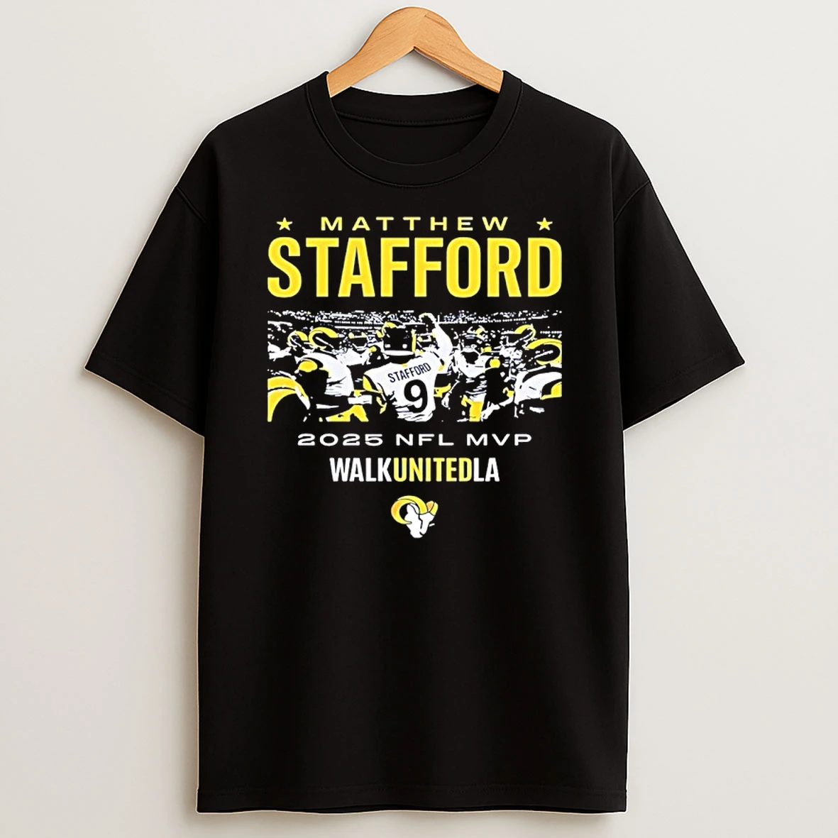 Los Angeles Rams Matthew Stafford 2025 Nfl Mvp Walkunitedla Shirts