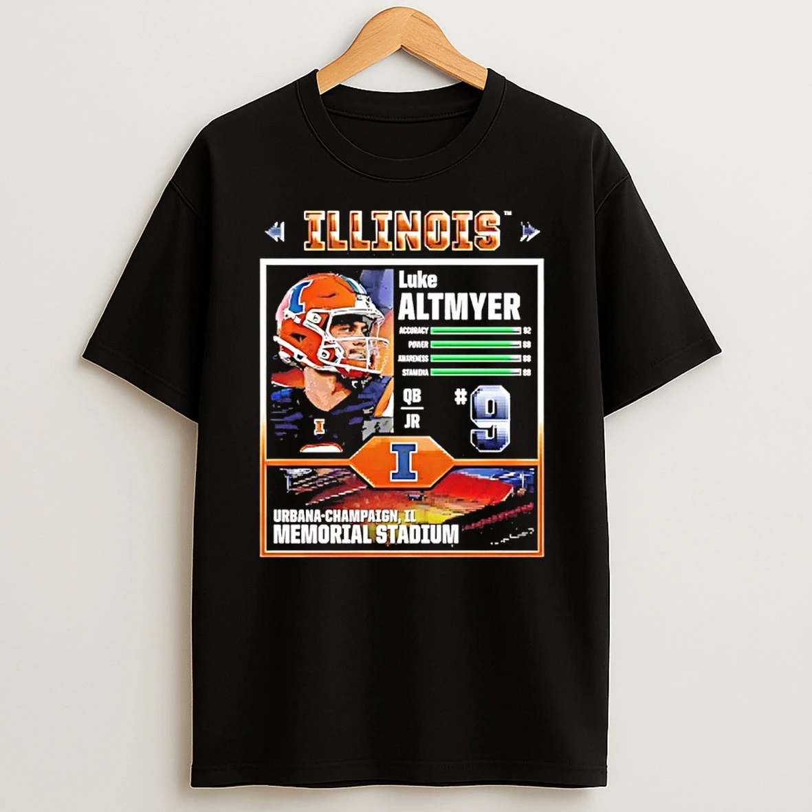 Luke Altmyer Video Game Urbana Champaign Illinois Fighting Illini Shirts