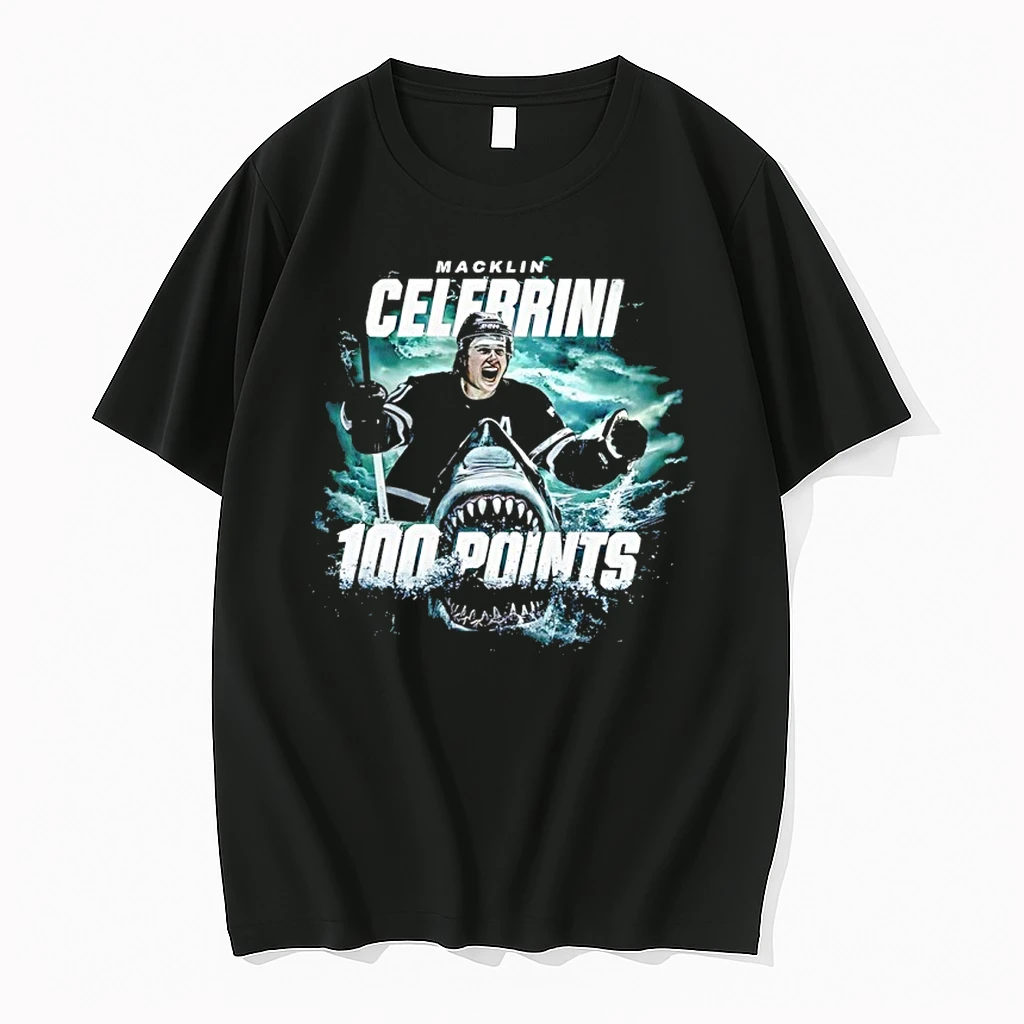 Macklin Celebrini San Jose 100 Points Shirts