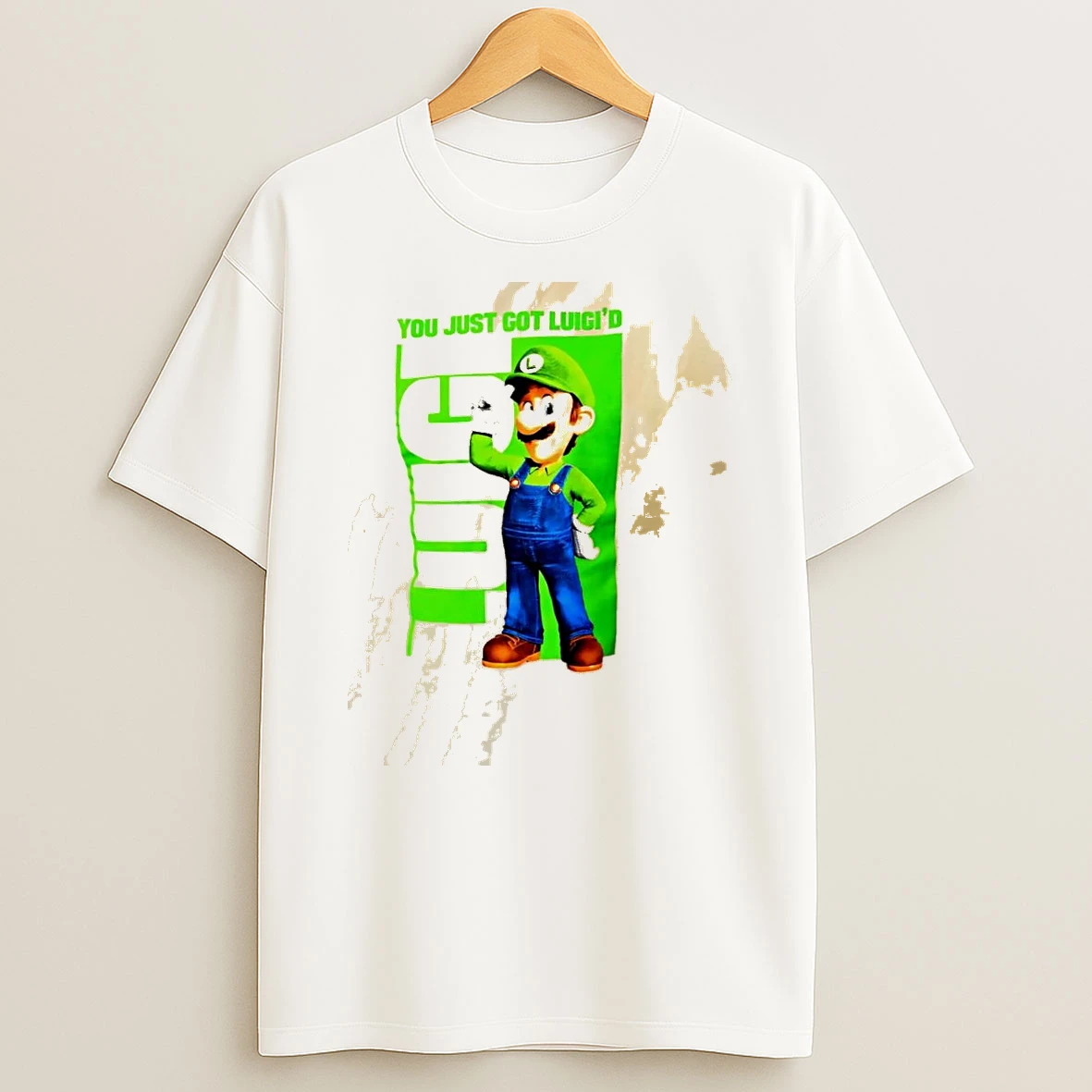 Mad Engine Super Mario Bros You Just Got Luigid Shirts