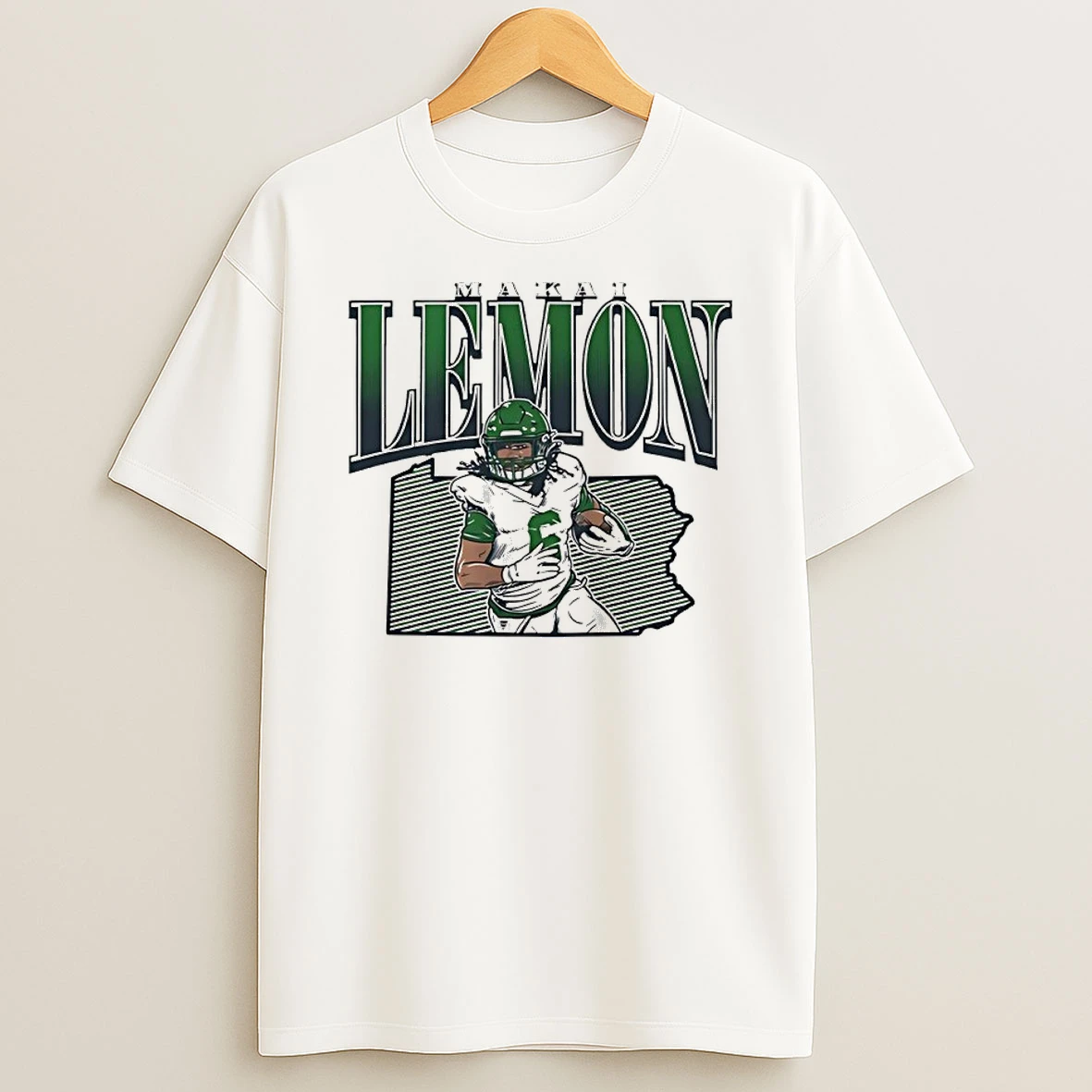 Makai Lemon Philadelphia Eagles State Star Remix Shirts