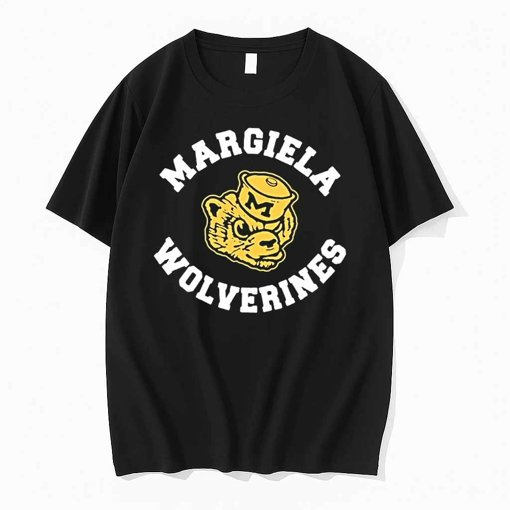 Margiela Wolverines Michigan Wolverines Parody Logo Shirts