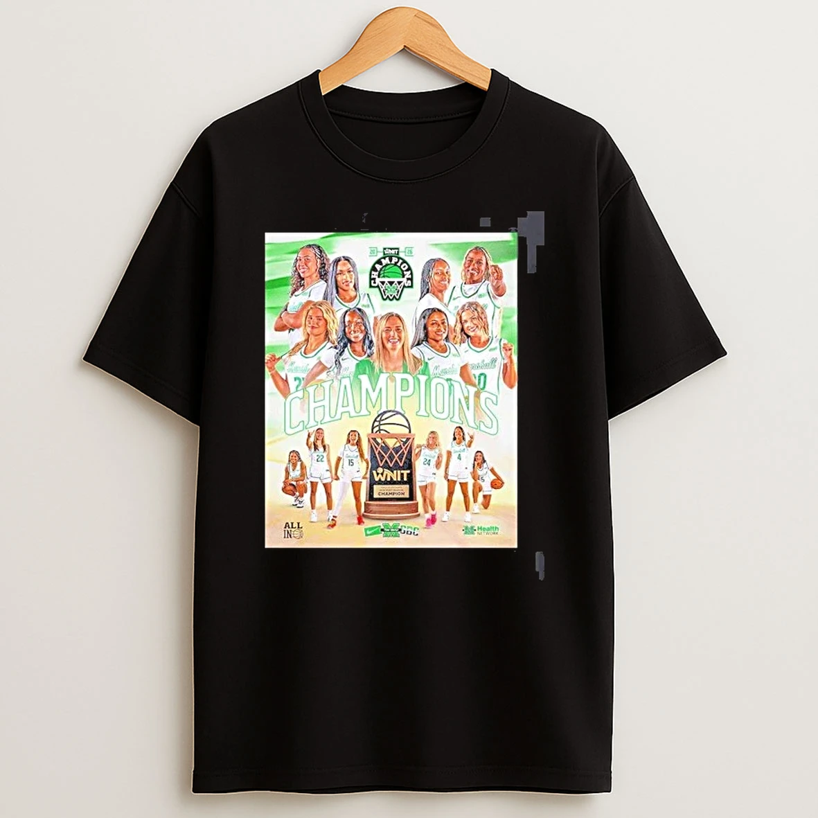 Marshall Thundering Herd Womens Basketball 2026 Wnit Champions Premium Shirts