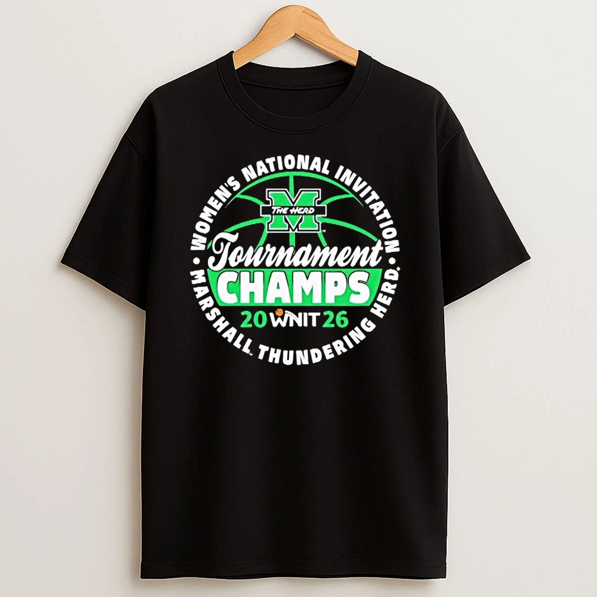 Marshall Thundering Herd Womens Basketball 2026 Wnit Champions Logo Shirts