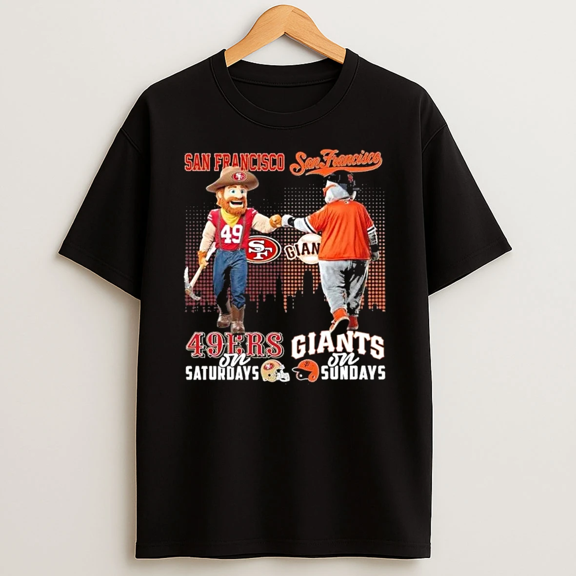 Mascot San Francisco Giants On Saturdays And San Francisco 49ers On Sundays Shirts