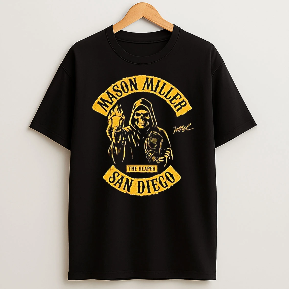Mason Miller The Reaper Signature San Diego Padres Shirts