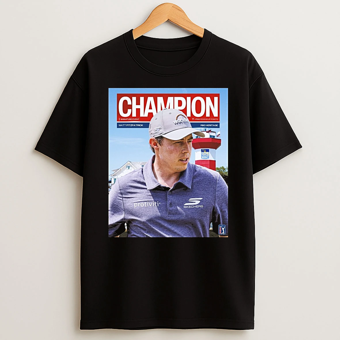 Matt Fitzpatrick 2026 Rbc Heritage Champion Pga Tour Shirts