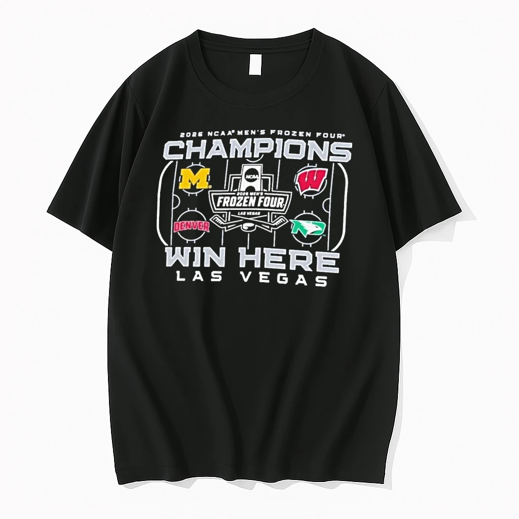 Mens Frozen Four 2026 Las Vegas 4 Teams Shirts