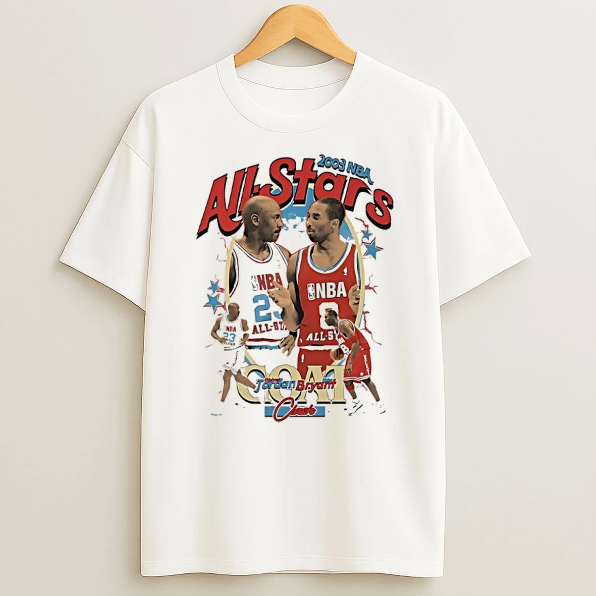 Michael Jordan And Kobe Bryant 2003 Nba All Star Shirts